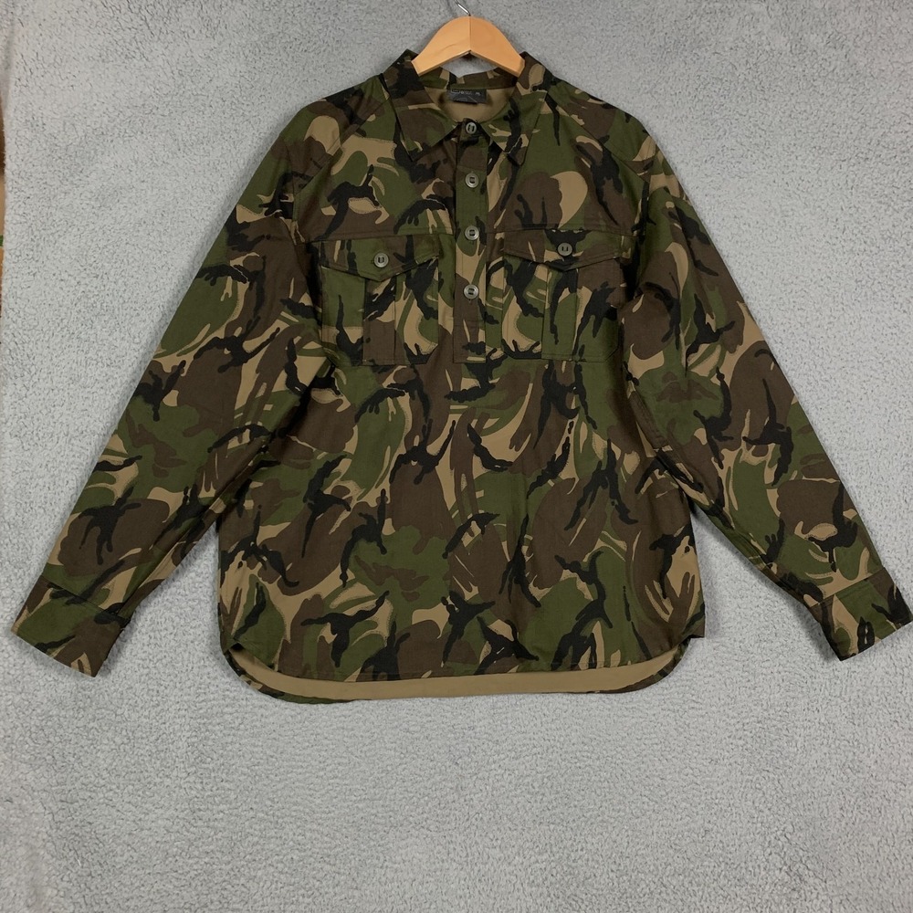 Triple Aught Design Haven CPO Shirt Mens XL Green Camo Disruptive Popover Cotton